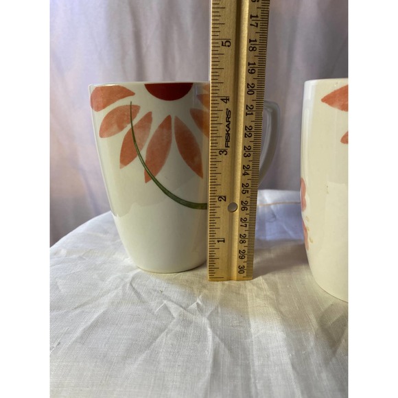 Set of Two (2) Corelle Coordinates Porcelain Square Mugs - Picture 12 of 13